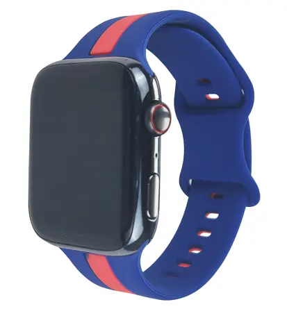 Designer Sports Soft silicone impermeável pulseira de relógio 38 mm 44 mm 45mm para Apple watch Series Ultra SE 8 7 6