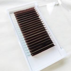 Cheveux synthétiques 16 lignes de qualité supérieure fabriqués à la main Volume individuel complet Plateaux de cils Extensions de cils de marque privée plats faciles - Product Image 6