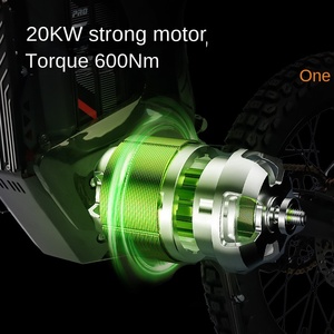 HEZZO D9PRO 72V 20KW มอเตอร์ไซค์ไฟฟ้ากำลังสูงแบบมิดมอเตอร์ ความเร็วสูงสุด 101 กม./ชม. แบตเตอรี่ 55Ah โช้คคู่ รถมอเตอร์ไซค์วิบาก - Product Image 2