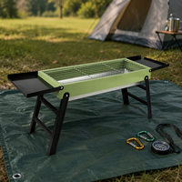 Barbecue portable pliable au charbon de bois pour l'extérieur, modèle domestique, vente en gros