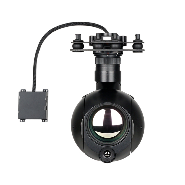 UUUFLY AT9-50 Dual IR Thermal 5X Equivalence Optical Zoom Gimbal Camera for Drone With TWO FOV 640*512 IR Thermal AI Tracking