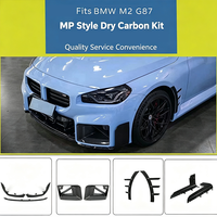 Kit de Carrocería de Fibra de Carbono Estilo MP para BMW M2 G87, Parachoques Delantero, Difusor Trasero, Faldones Laterales, Alerón, Accesorios para Automóviles, Piezas de Auto