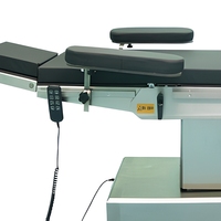 Table d'opération chirurgicale électrique à quatre commandes, table d'opération médicale réglable en acier inoxydable pour chirurgie