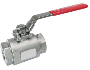 Vanne à boisseau sphérique manuelle à passage complet 2'' en acier inoxydable CF8M/WCB, 2 pièces, filetée, 6000 psi, avec joint PTFE/RPTFE, -20°C~200°C, pour soudage - Product Image 1