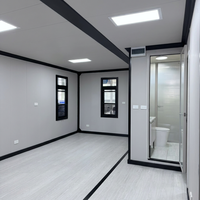 Maison conteneur extensible à double aile, villa pliable, maison préfabriquée portable, toit solaire, porte panoramique en verre