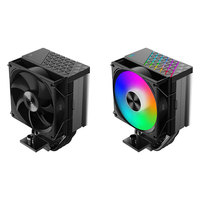 Refroidisseur d'air pour boîtier Red Sea H4 ARGB blanc 4 broches, 4 caloducs, LED, radiateur refroidi par air pour processeur (PCCOOLER), ventilateur Sea H 9 cm, dissipateur thermique