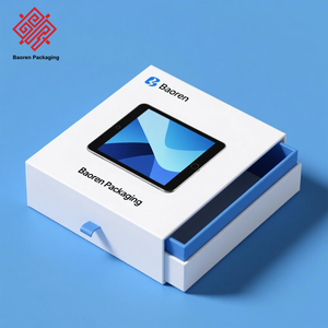 Boîte carrée écologique personnalisée Baoren avec logo pour tablette, console de jeu, machine d'apprentissage pour étudiants, emballage électronique - Product Image 1