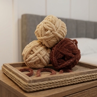 Fournisseurs de fil de Chine : Fil brillant Lurex, velours rond, chenille, polyester, pailleté pour couverture de bébé, crochet et tricot à la main