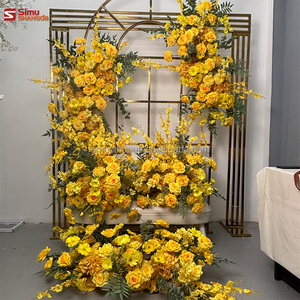 Wholesale Artificial Flower Runner Wedding <strong>Table</strong> Floral Aisle Runners Panel for Event Decoration - Product Image 4