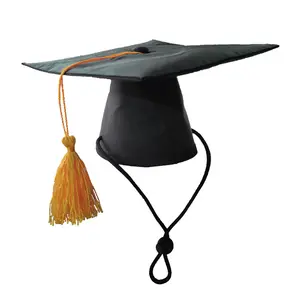 2023 wholesale Pet Graduation Caps Dog Graduation Hats Dogs Cats Doctor Hat Holiday Party Apparel bandana