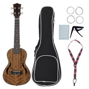<span class=keywords><strong>Ukelele</strong></span> Acústico de Concierto de 24 Pulgadas, Madera de Nogal, Cuerdas de Nailon, Clavijas de Afinación Tipo Cerrado, con Estuche, Capo y Paño de Limpieza - Product Image 3