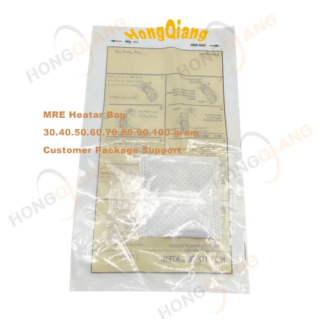 Hongqiang Frh Vlamloze Rantsoen Mre Food Heater Pad Mer Noodverwarming Zak Zelfverwarming Warmtepakket Voor Voedsel