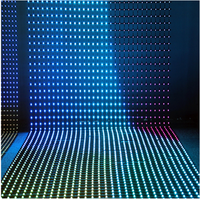 Écran vidéo mural en maille de pixels LED transparente pleine couleur P100 pour les événements