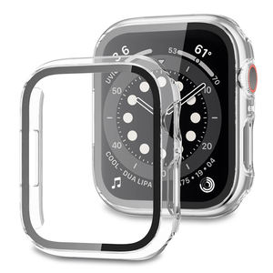 Étui de protection personnalisé en PC ultra-transparent pour Apple Watch Series, design fin, antichoc et résistant aux rayures - Product Image 1