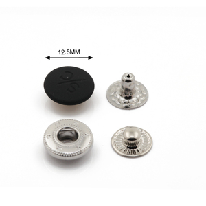 Hot Bán 4 # Màu Đen Nickel Màu <span class=keywords><strong>Snap</strong></span> Nút Brass Cho Áo Khoác Hàng May Mặc Túi Xách Bốn Phần <span class=keywords><strong>Snap</strong></span> Nút - Product Image 3