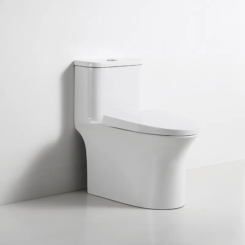 Banheiro de cerâmica confortável moderno uma peça de fábrica preço baixo atacado banheiro