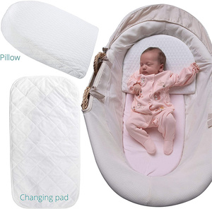Almohada para moisés de bebé, suave y transpirable, para soporte de sueño de recién nacidos - Product Image 4