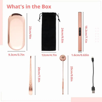 Vente en gros d'accessoires pour bougies mèche en or rose gravée coupe-bougie et éteignoir de bougie coupe-mèche