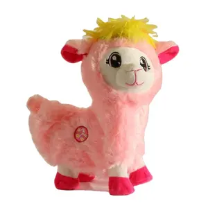 2022 new cartoon singing and dancing alpaca plush toy twisted camel hip vibrator children's gift