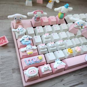 Figura personalizada R4 R1 WASD, <span class=keywords><strong>flechas</strong></span>, barra espacial, Cinnamoroll, artesanía de resina, tapa de tecla hecha a mano, pc único - Product Image 2