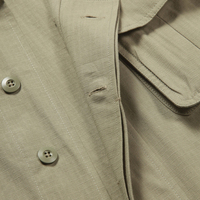 Veste Cargo Rétro Safari Homme Quatre Poches Haute Qualité, Coupe Décontractée, Style Vintage, 100% Coton, Printemps, Personnalisable OEM