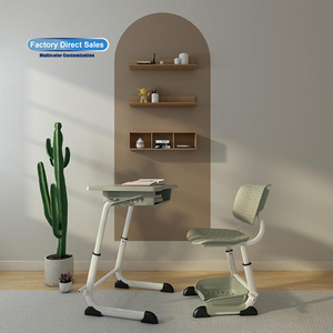 Conjunto de Escritorio y Silla para Estudiantes de <span class=keywords><strong>Aula</strong></span> de Actividades Bo Jiao, Escritorio y Silla Escolar Moderna Individual para <span class=keywords><strong>Aula</strong></span> - Product Image 1