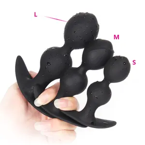 Outgoing Flower Head Silicone Butt Plug Sex Toys Anal Beads