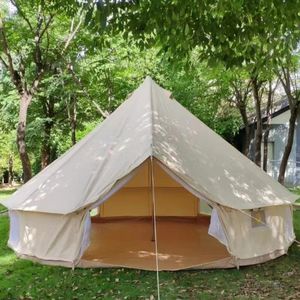 Luxe Grande Taille 4M 5M <span class=keywords><strong>Tipi</strong></span> Yourte Glamping Tente En Plein Air Famille Camping Toile Cloche Tente - Product Image 5