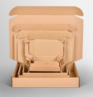 Cajas de Cartón Corrugado con Diseño Personalizado, Materiales Reciclados, Laminación Mate y Relieve, para Envío