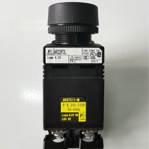 AR22F0L <b>Push</b> <b>Button</b> <b>Switch</b> 220V 5A Round Head Full Illuminated IP40 LED 6.3V Japan - Product Image 1