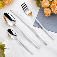 Ensemble de couverts de luxe de haute qualité pour mariage, 4 pièces, ensemble de couverts en acier inoxydable pour restaurant, hôtel