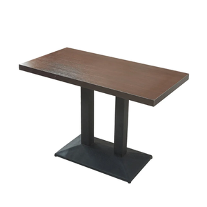 Mesa de Comedor Rectangular de Tablero de Partículas de Melamina con Patas de Metal para Proyectos de Restaurantes, Gran Oferta de Gcon - Product Image 1