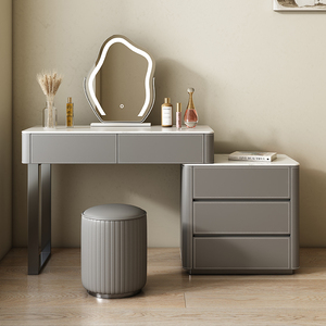 2024 kem phong cách ánh sáng sang trọng cao cấp phòng ngủ chính tủ hiện đại giản dị Bàn Cạnh Giường ngủ với Gương bàn trang điểm phân - Product Image 2