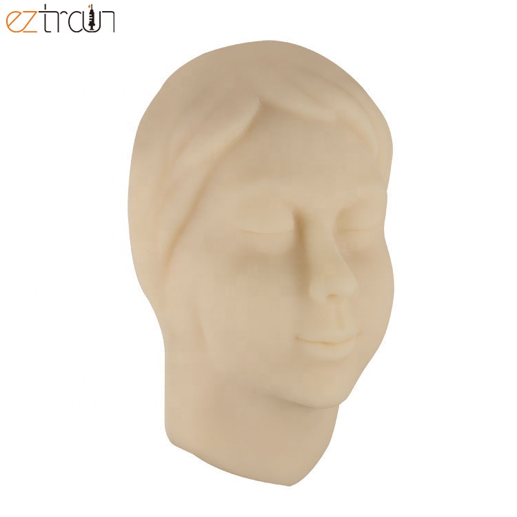 Botox & Dermal Filler Training Female Injection Mannequin Head with Simulated Skull Inside Facial Injection Model