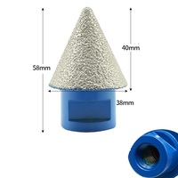 PEX M14 2-35mm Fraise à chanfreiner diamantée, meule de meulage, foret à chanfreiner pour carreaux de céramique, fraises à chanfreiner