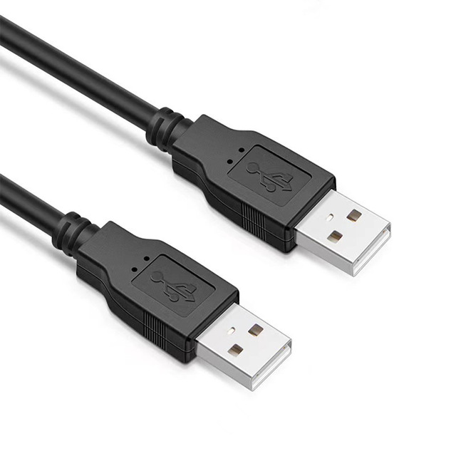 Copper Core USB 2.0 Male Male Data Cable Dual Head Copy Cable for Mobile Phone Earphone External Hard Drive Enclosure Connection