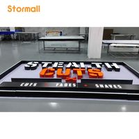 Letras de Canal Luminosas LED Acrílicas para Empresas, Letreros Exteriores, Letreros 3D Acrílicos con Iluminación Frontal LED para Negocios, Luminosos