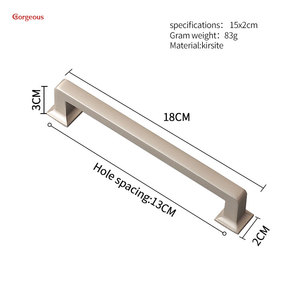 European Style Gold <strong>Black</strong> Modern Luxury Kitchen Furniture Cabinet Door Handle and Pulls for Furniture Hardware - Product Image 3