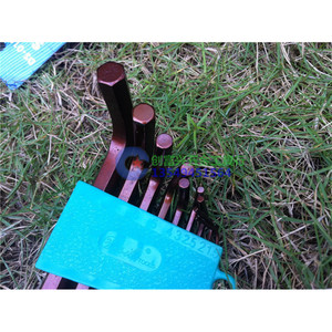 ชุดประแจหกเหลี่ยม 9 ชิ้น 1.5-10 มม. เมตริก เหล็ก S2 เกรดอุตสาหกรรม DS-0193 - Product Image 1