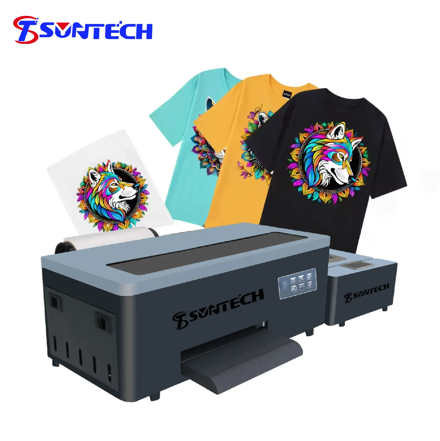 Impressora digital de camisetas A4 desktop, cabeça de impressão DTF XP600, máquina de impressão de camisetas de alta velocidade, 30 cm, A4 A3 DTFprinter