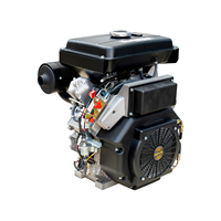 Moteur diesel bicylindre en V à arbre conique, refroidi par air, 19 CV, 912 cm³, démarrage électrique