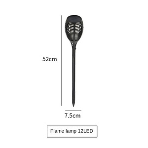 Llama luces LED solares para jardín al aire libre Navidad vacaciones linterna panel solar luz Led lámpara de césped habitación - Product Image 6