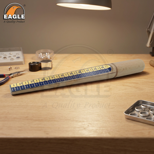 Tube de mesure en bois Eagle pour bagues, norme américaine 1-15, 0,060 kg, kit de fabrication de bijoux, outils de joaillier, exportateur d'outils de moulage Inde - Product Image 3