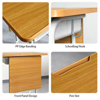 Bureaux et chaises d'école modernes, durables et réglables |   Convient pour bureau d'étude, salon, chambre à coucher, appartement et école