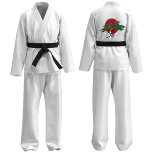 Costume de cosplay Cobra Kai de haute qualité, tendance, uniforme de gi, kimono blanc, adulte, Halloween, anime, polyester - Product Image 4