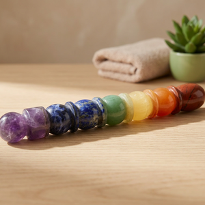 Chakra Gemstone Healing <b>Wand</b> Polished Semi-Precious Stone Craft REIKI Carved Feng Shui Home Decoration - Product Image 4