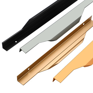 Poignée de placard Gosma en alliage d'aluminium de 1,6 mm d'épaisseur, style pouce, design moderne et minimaliste pour porte d'armoire - Product Image 5