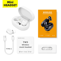 Earphone Nirkabel TWS J15 BT, Stereo Hifi 6D Bass, Headset Olahraga Tahan Air, Peredam Kebisingan, Handsfree dengan Mic dan Layar LED