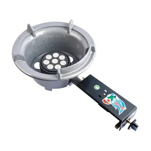burner Cast iron gas cooker for home business and BBQ electronic ignition high pressure gas stove