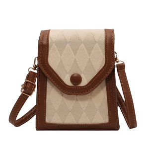 Bolso de Hombro y <span class=keywords><strong>Bandolera</strong></span> de Cuero PU de Lujo Vintage 2026 con Elemento Romboidal para Mujer, Invierno y Otoño - Product Image 1